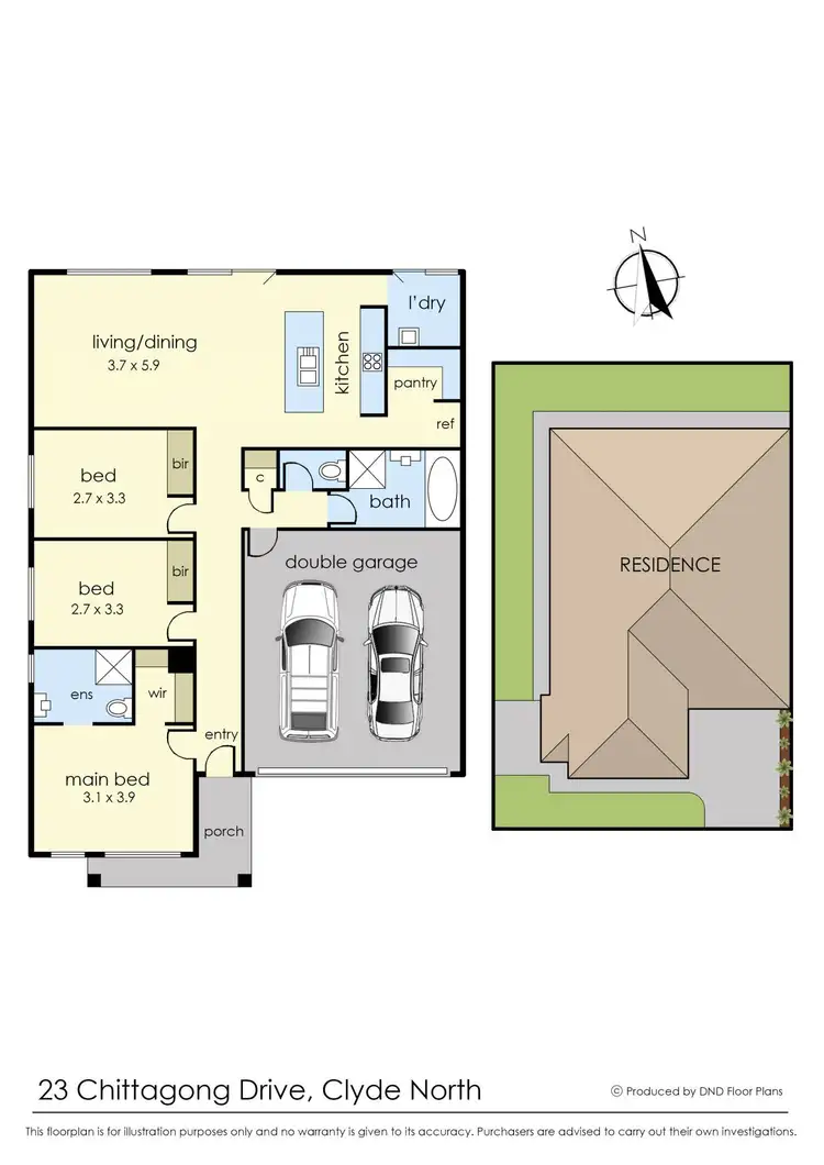 Floorplan of Homely house listing, 23 Chittagong Drive, Clyde North VIC 3978