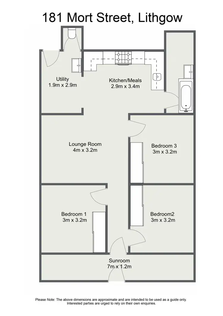 Floorplan of Homely house listing, 181 Mort Street, Lithgow NSW 2790