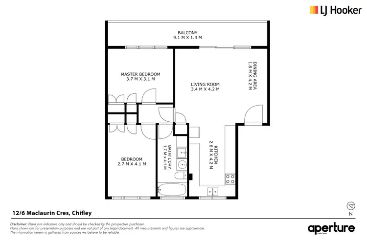 Floorplan of Homely unit listing, 12/6 Maclaurin Crescent, Chifley ACT 2606