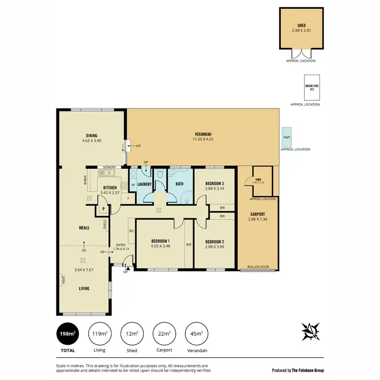 Floorplan of Homely house listing, 8 Wyndham Crescent, Surrey Downs SA 5126