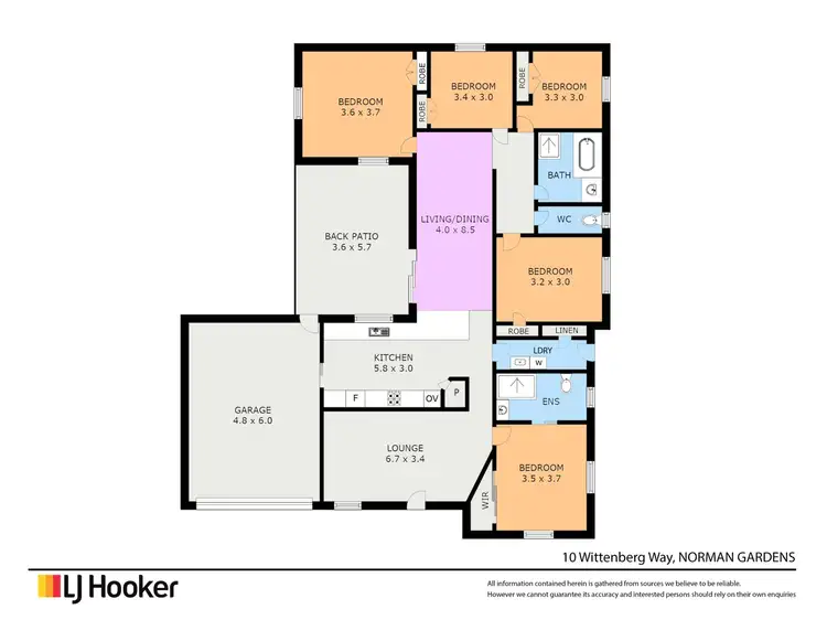 Floorplan of Homely house listing, 10 Wittenberg Way, Norman Gardens QLD 4701