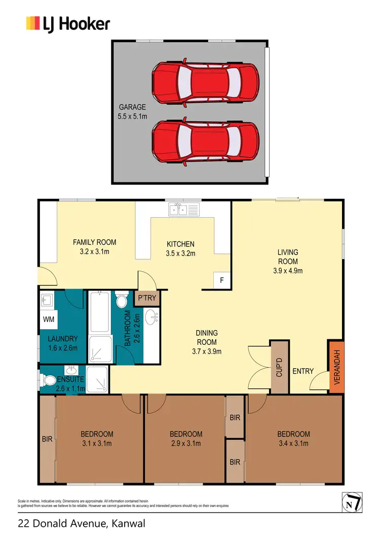 Floorplan of Homely house listing, 22 Donald Avenue, Kanwal NSW 2259