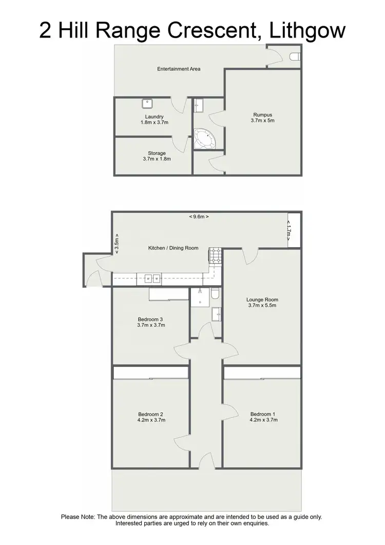 Floorplan of Homely house listing, 2 Hill Range Crescent, Lithgow NSW 2790