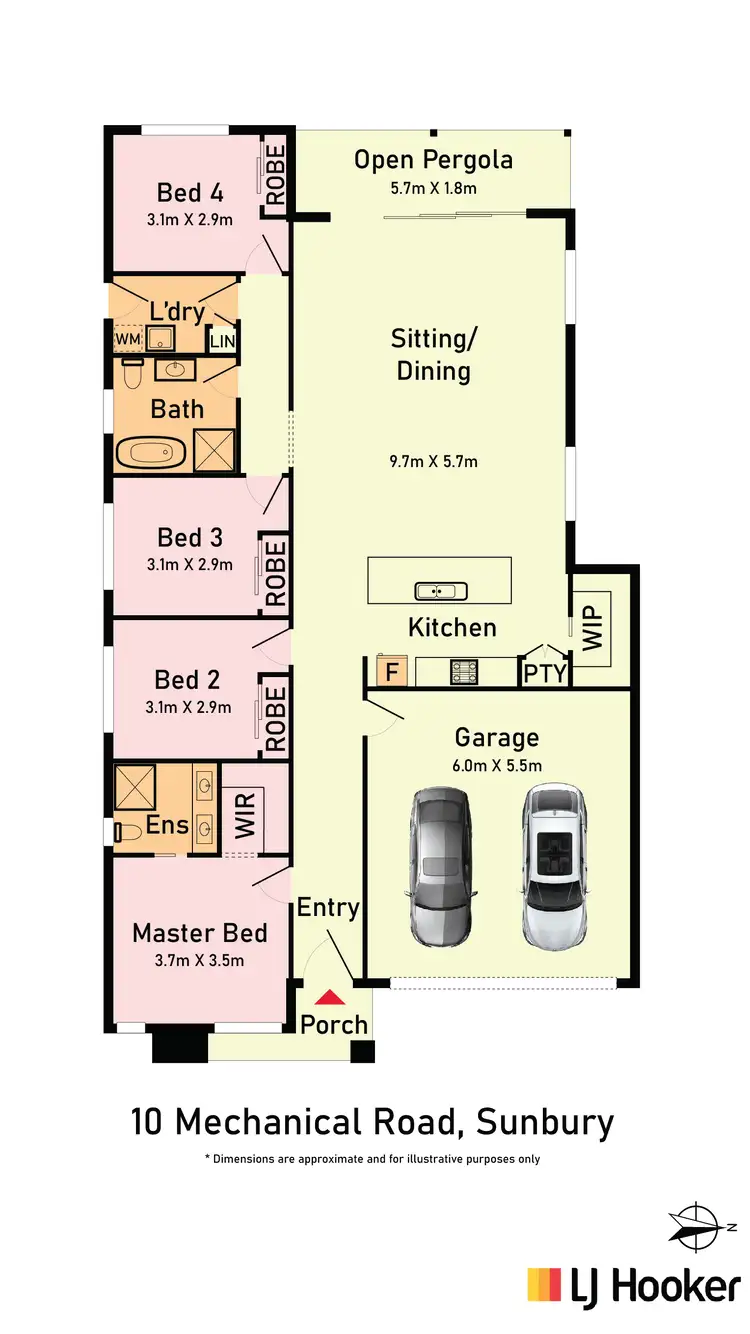 Floorplan of Homely house listing, 10 Mechanical Road, Sunbury VIC 3429