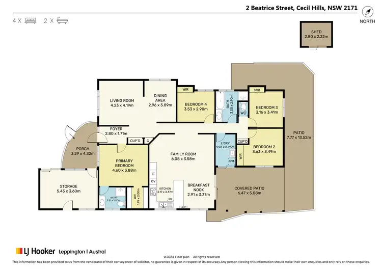 Floorplan of Homely house listing, 2 Beatrice Street, Cecil Hills NSW 2171