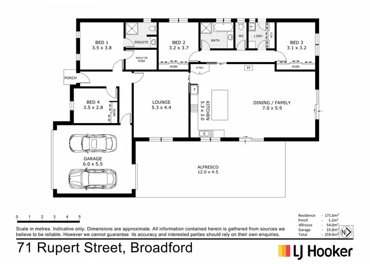Floorplan of Homely house listing, 71 Rupert Street, Broadford VIC 3658