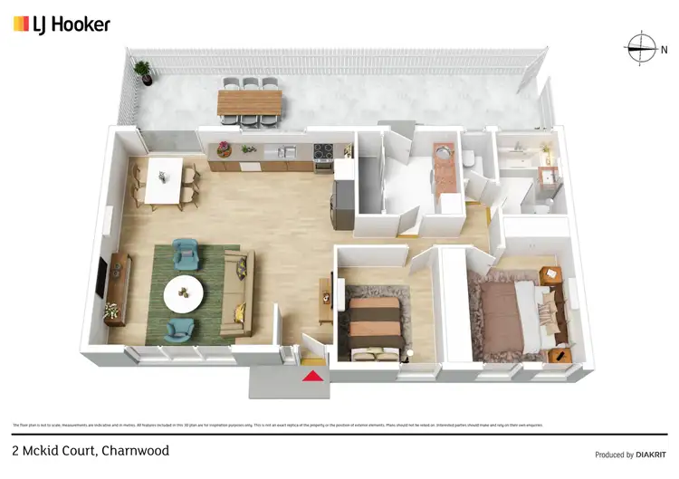 Floorplan of Homely house listing, 2 Mckid Court, Charnwood ACT 2615