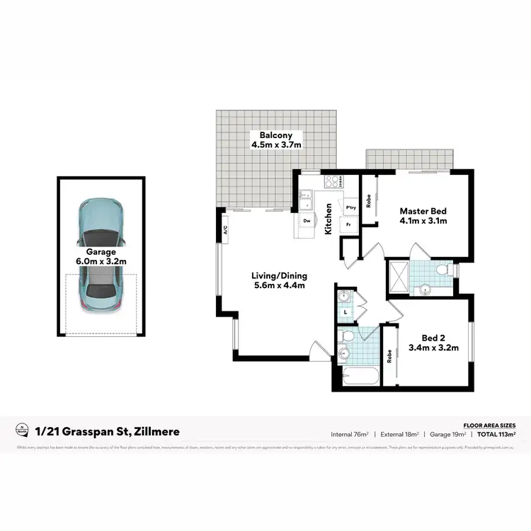 Floorplan of Homely apartment listing, 1/21 Grasspan Street, Zillmere QLD 4034