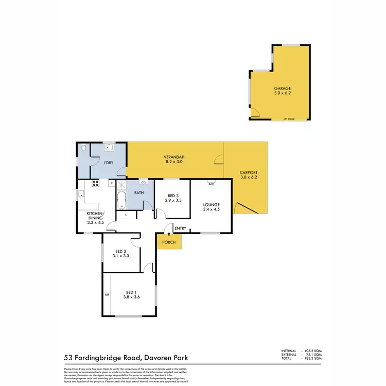 Floorplan of Homely house listing, 53 Fordingbridge Road, Davoren Park SA 5113
