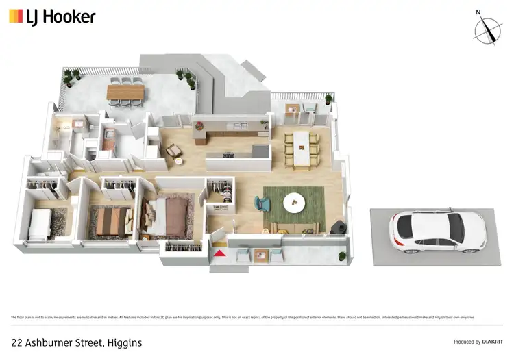 Floorplan of Homely house listing, 22 Ashburner Street, Higgins ACT 2615