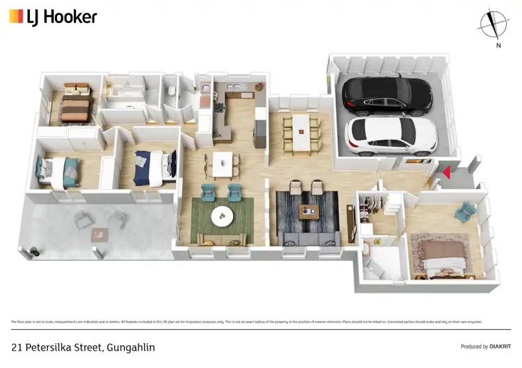 Floorplan of Homely house listing, 21 Petersilka Street, Gungahlin ACT 2912