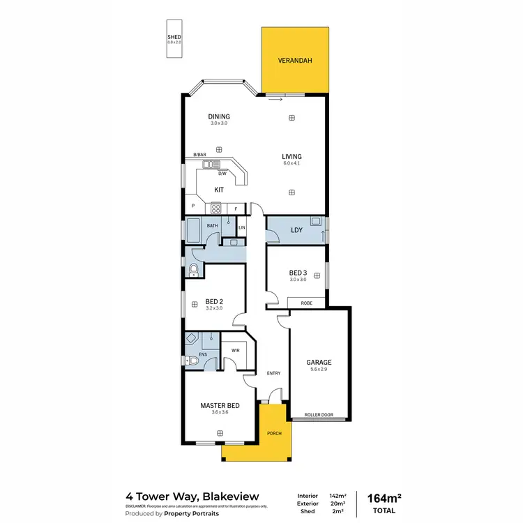 Floorplan of Homely house listing, 4 Tower Way, Blakeview SA 5114