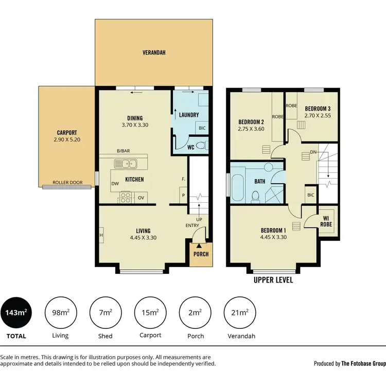 Floorplan of Homely townhouse listing, 9/6-8 Hampton Court, Wynn Vale SA 5127