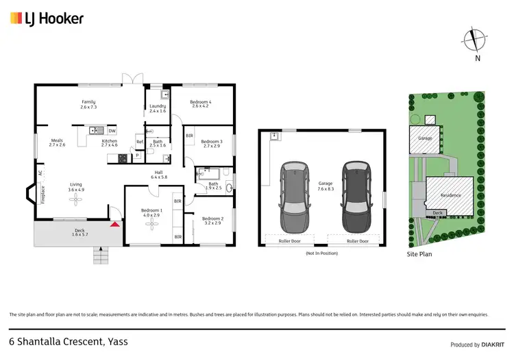 Floorplan of Homely house listing, 6 Shantalla Crescent, Yass NSW 2582