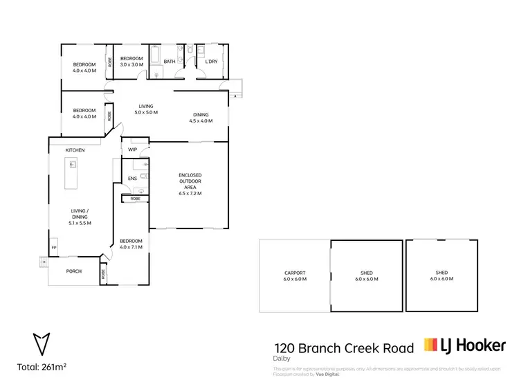 Floorplan of Homely house listing, 120 Branch Creek Road, Dalby QLD 4405