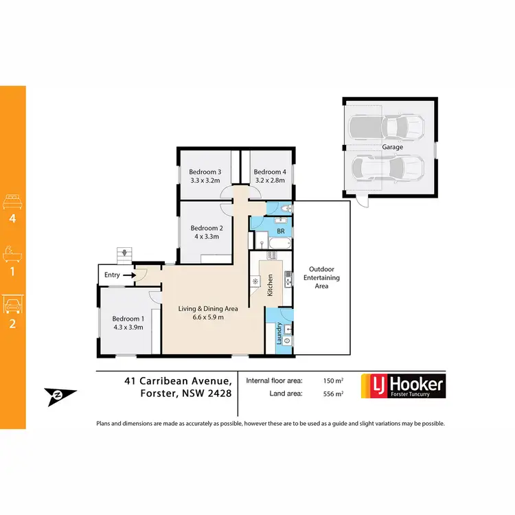 Floorplan of Homely house listing, 41 Carribean Avenue, Forster NSW 2428