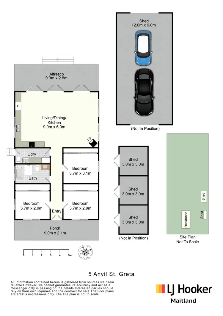 Floorplan of Homely house listing, 5 Anvil Street, Greta NSW 2334