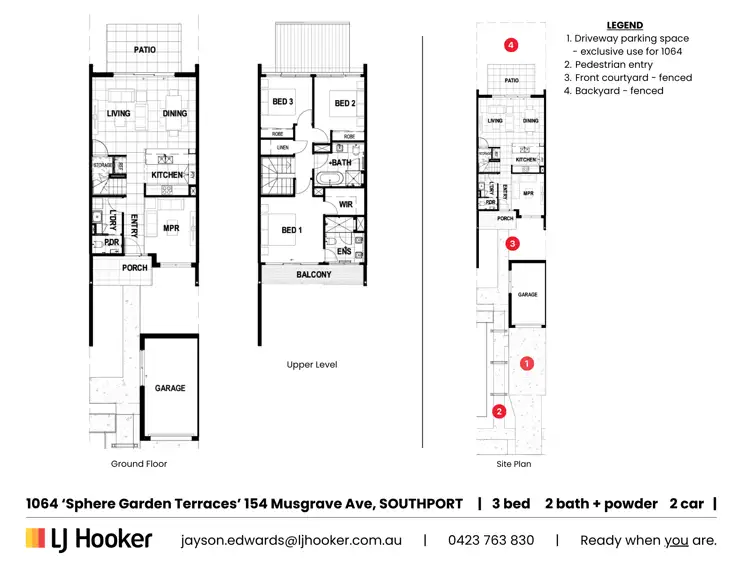Floorplan of Homely townhouse listing, 1064/154 Musgrave Avenue, Southport QLD 4215