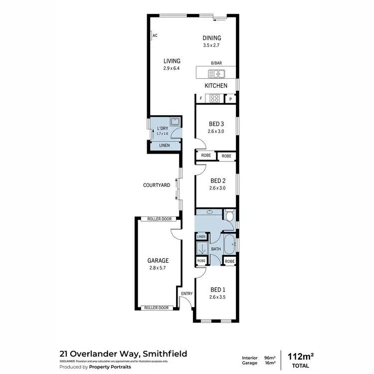 Floorplan of Homely house listing, 21 Overlander Way, Smithfield SA 5114