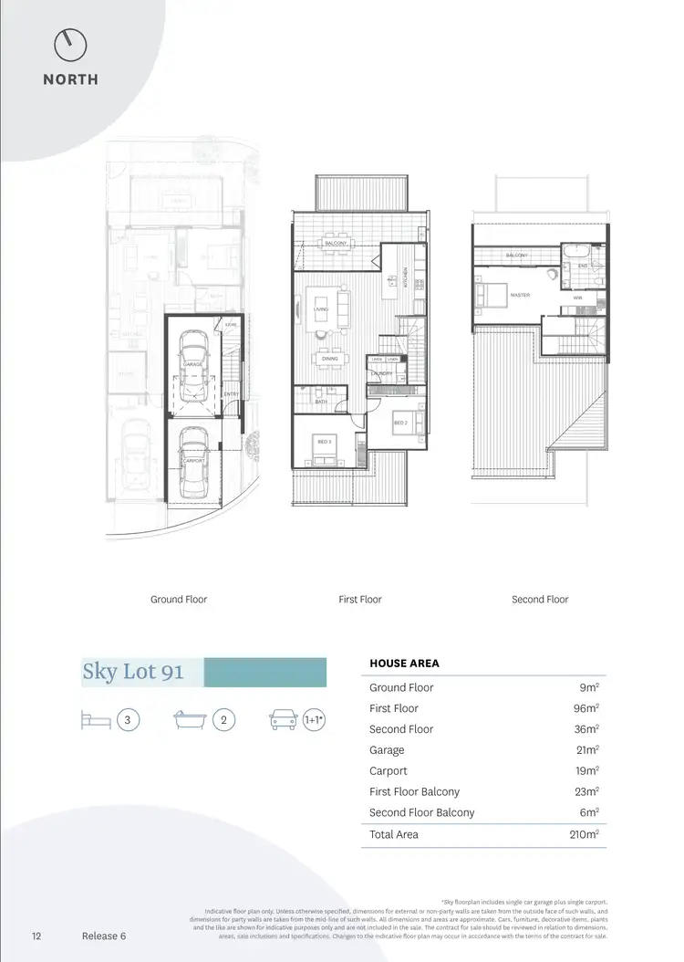 Floorplan of Homely townhouse listing, 91 Bronte Circuit, Hope Island QLD 4212