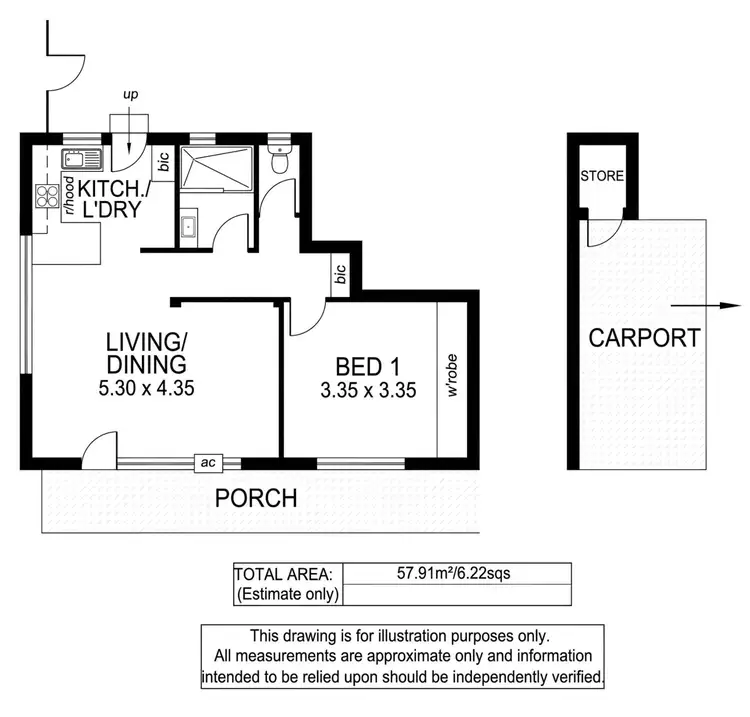 Floorplan of Homely unit listing, 1/62 Maxwell Terrace, Glengowrie SA 5044
