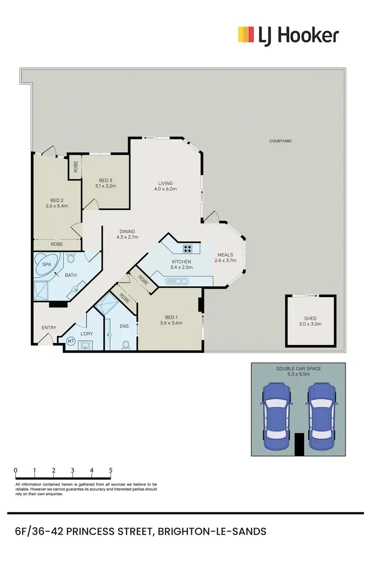 Floorplan of Homely apartment listing, 6F/36-42 Princess Street, Brighton-Le-Sands NSW 2216