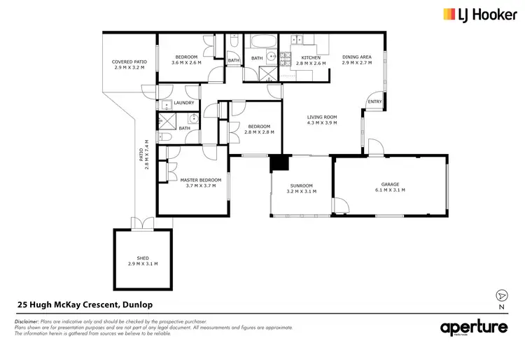 Floorplan of Homely house listing, 25 Hugh McKay Crescent, Dunlop ACT 2615