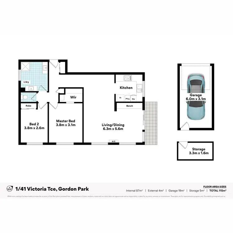 Floorplan of Homely apartment listing, 1/41 Victoria Terrace, Gordon Park QLD 4031