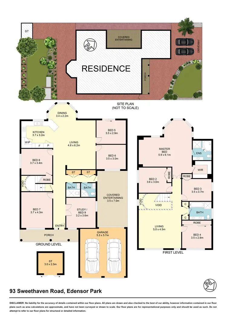 Floorplan of Homely house listing, 93 Sweethaven Rd, Edensor Park NSW 2176