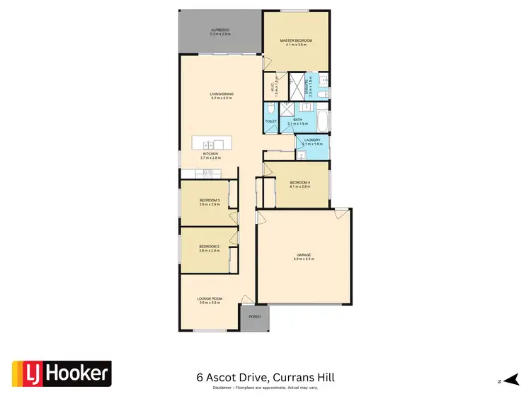 Floorplan of Homely house listing, 6 Ascot Drive, Currans Hill NSW 2567