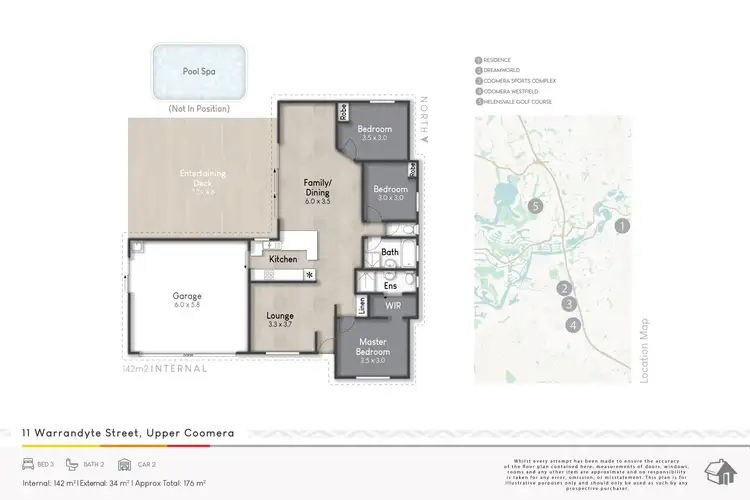 Floorplan of Homely house listing, 11 Warrandyte Street, Upper Coomera QLD 4209