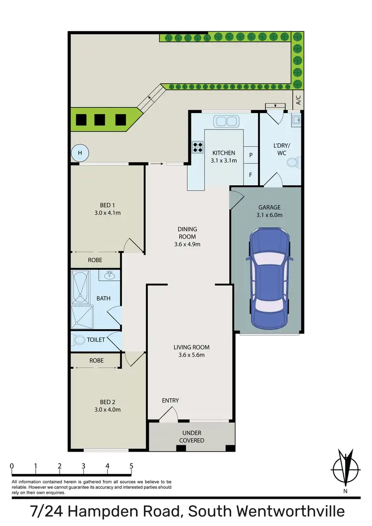 Floorplan of Homely villa listing, 7/24 Hampden Road, South Wentworthville NSW 2145