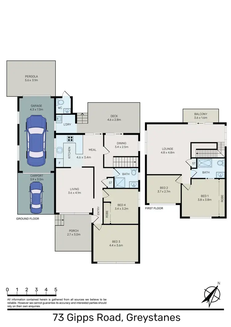 Floorplan of Homely house listing, 73 Gipps Road, Greystanes NSW 2145