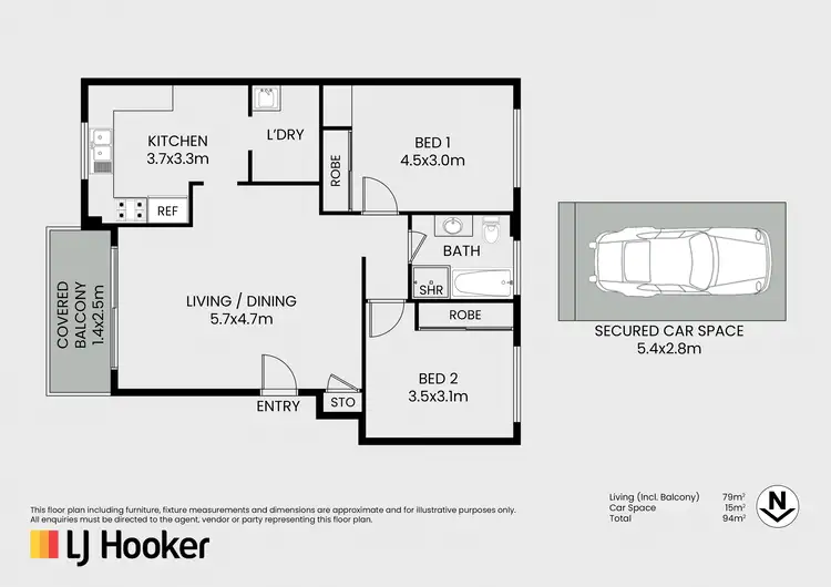 Floorplan of Homely unit listing, 43/17-27 Penkivil Street, Willoughby NSW 2068