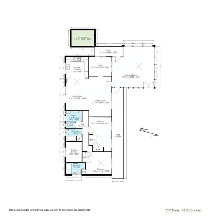 Floorplan of Homely rural property listing, 280 Daisy Hill Road, Bega NSW 2550