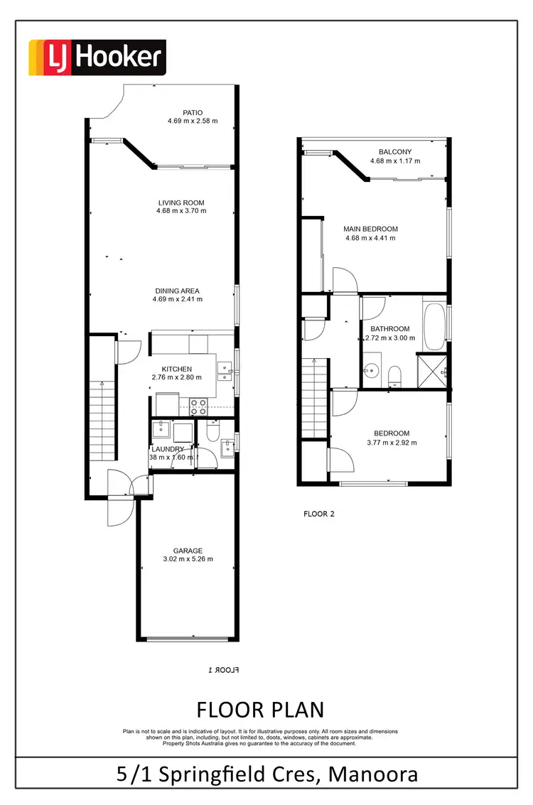Floorplan of Homely townhouse listing, 5/1 Springfield Crescent, Manoora QLD 4870