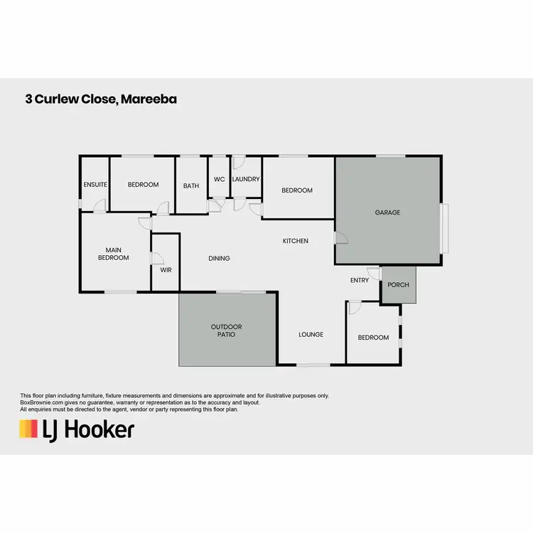 Floorplan of Homely house listing, 3 Curlew Close, Mareeba QLD 4880