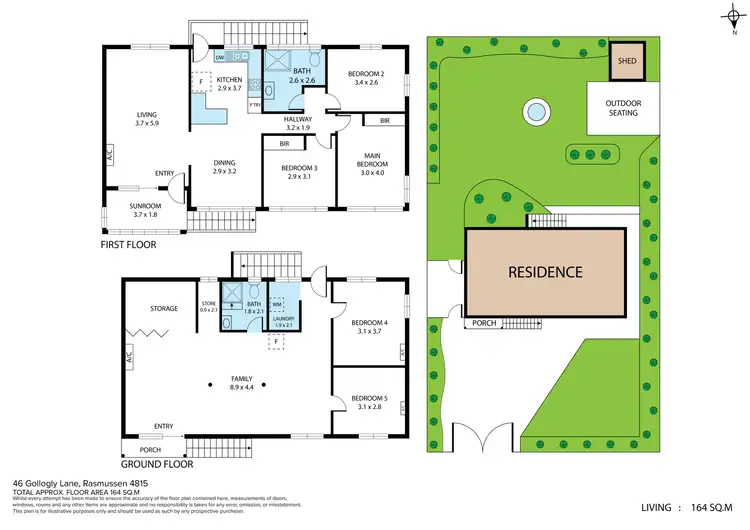 Floorplan of Homely house listing, 46 Gollogly Lane, Rasmussen QLD 4815