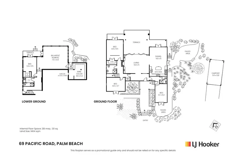 Floorplan of Homely house listing, 69 Pacific Road, Palm Beach NSW 2108