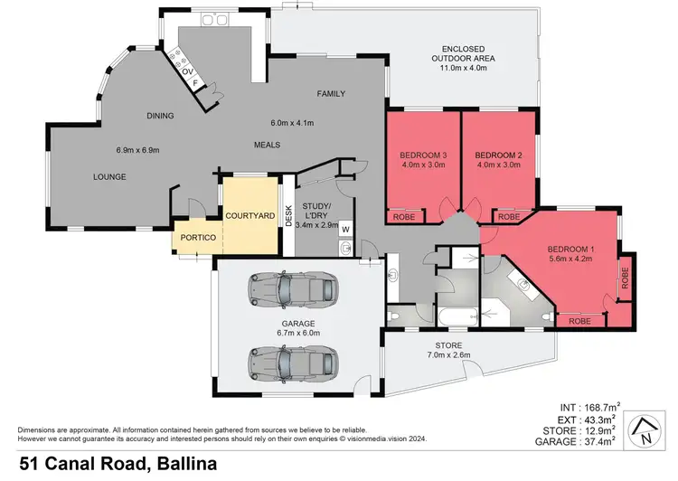Floorplan of Homely house listing, 51 Canal Road, Ballina NSW 2478