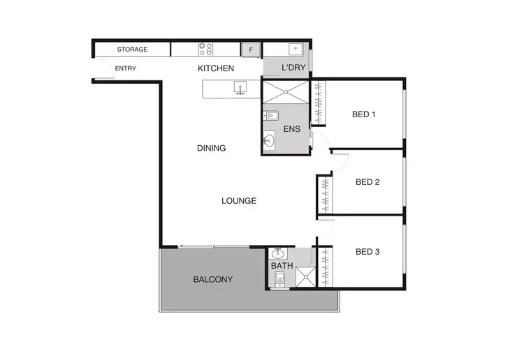 Floorplan of Homely apartment listing, Address available on request