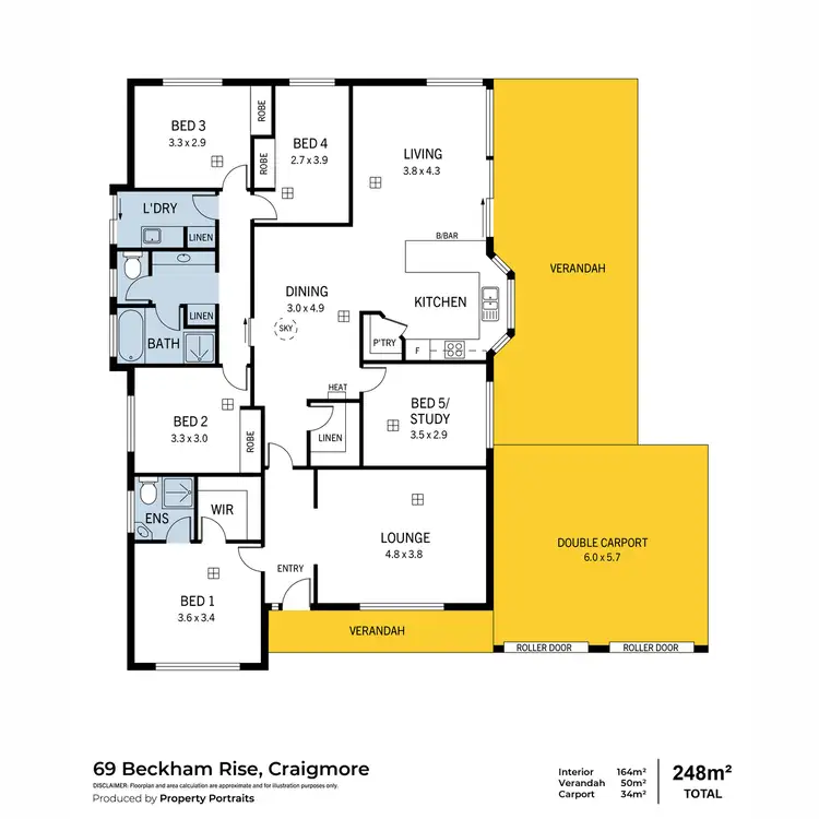 Floorplan of Homely house listing, 69 Beckham Rise, Craigmore SA 5114