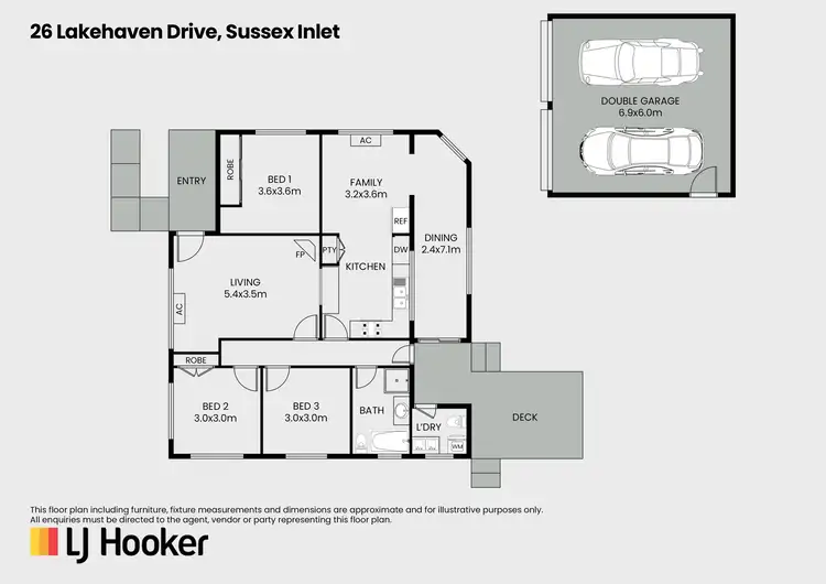 Floorplan of Homely house listing, 26 Lakehaven Drive, Sussex Inlet NSW 2540
