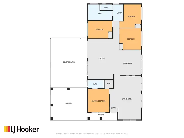 Floorplan of Homely house listing, 4 Kurrajong Close, Emerald QLD 4720