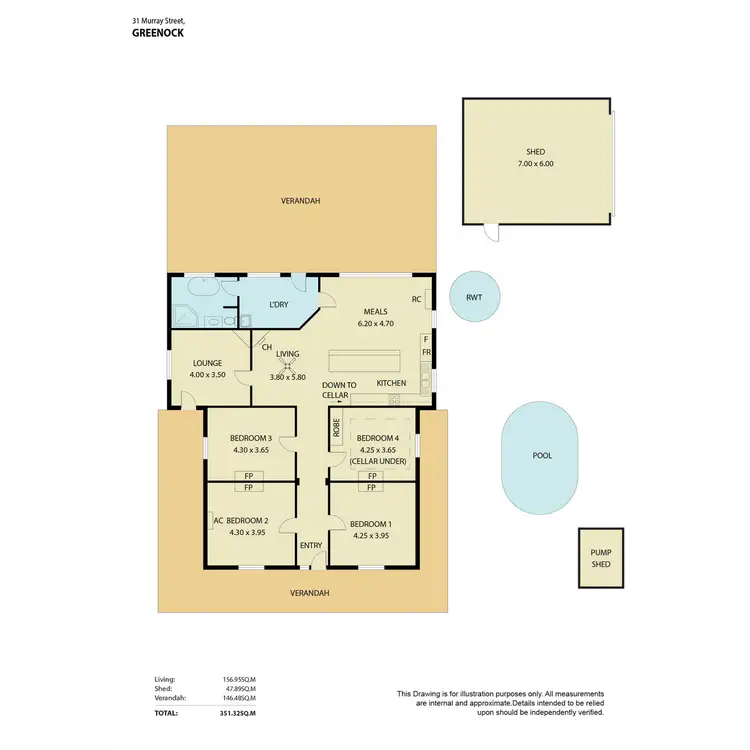 Floorplan of Homely house listing, 31 Murray Street, Greenock SA 5360