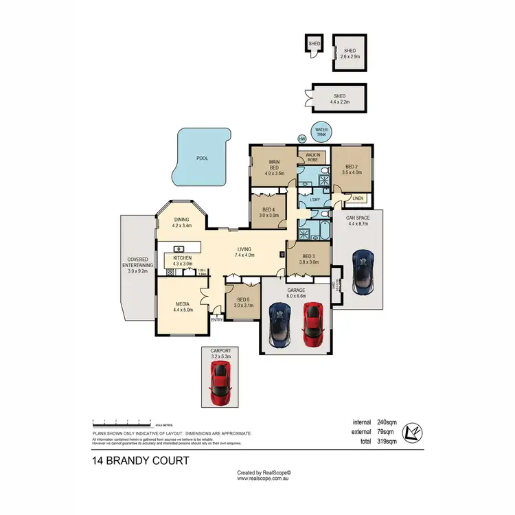 Floorplan of Homely house listing, 14 Brandy Court, Eatons Hill QLD 4037