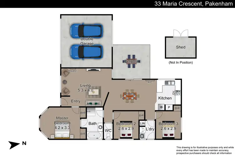 Floorplan of Homely house listing, 33 Maria Crescent, Pakenham VIC 3810