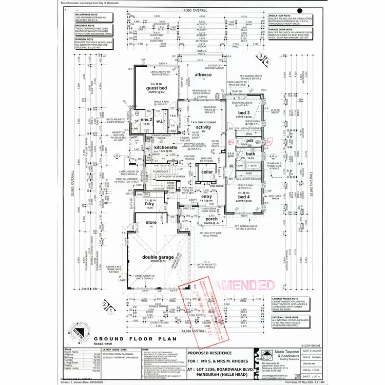 Floorplan of Homely house listing, 101 Boardwalk Boulevard, Halls Head WA 6210