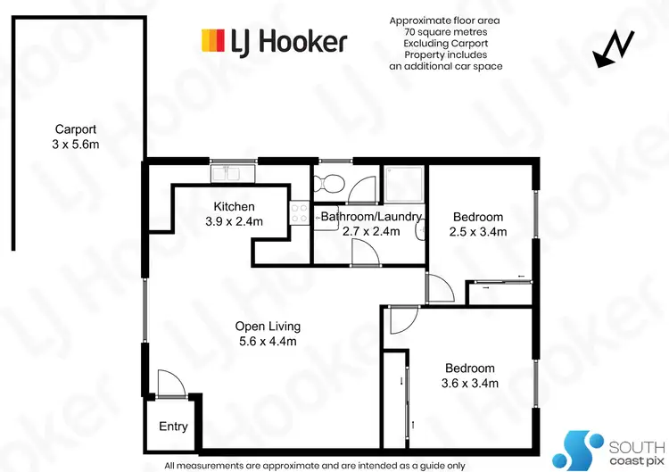 Floorplan of Homely unit listing, 25/12 Old Princes Highway, Batemans Bay NSW 2536
