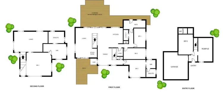 Floorplan of Homely house listing, 5 Wallent Close, Wamberal NSW 2260
